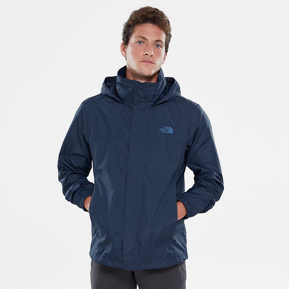 The North Face Rain Jacket Mens Australia - The North Face Resolve Navy Hiking (VCN-089356)